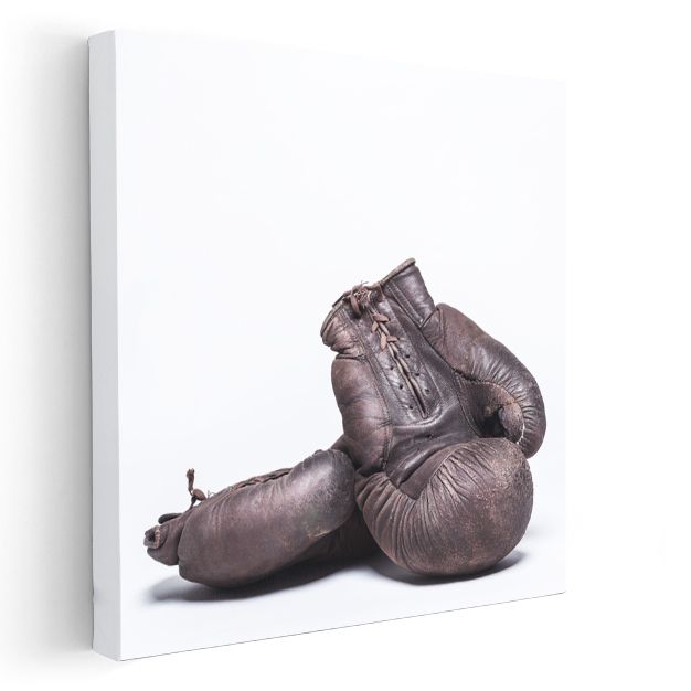 Boksör - Klasik Deri Eldivenler Kanvas Tablo