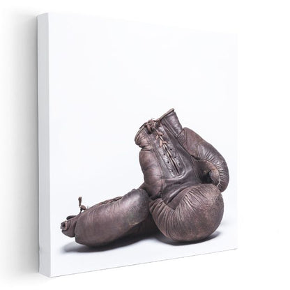 Boksör - Klasik Deri Eldivenler Kanvas Tablo