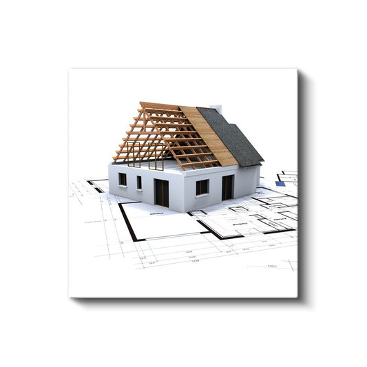 İnşaat Mühendisi - Gelişmiş Çatı Konstrüksiyonu ve Statik Analiz Kanvas Tablo