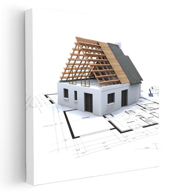 İnşaat Mühendisi - Gelişmiş Çatı Konstrüksiyonu ve Statik Analiz Kanvas Tablo