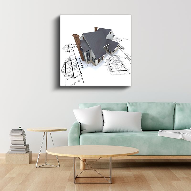 İç Mimar - Villa Tasarım Projesi Kanvas Tablo