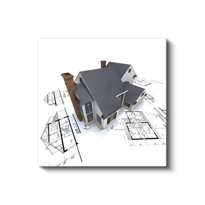 İç Mimar - Villa Tasarım Projesi Kanvas Tablo