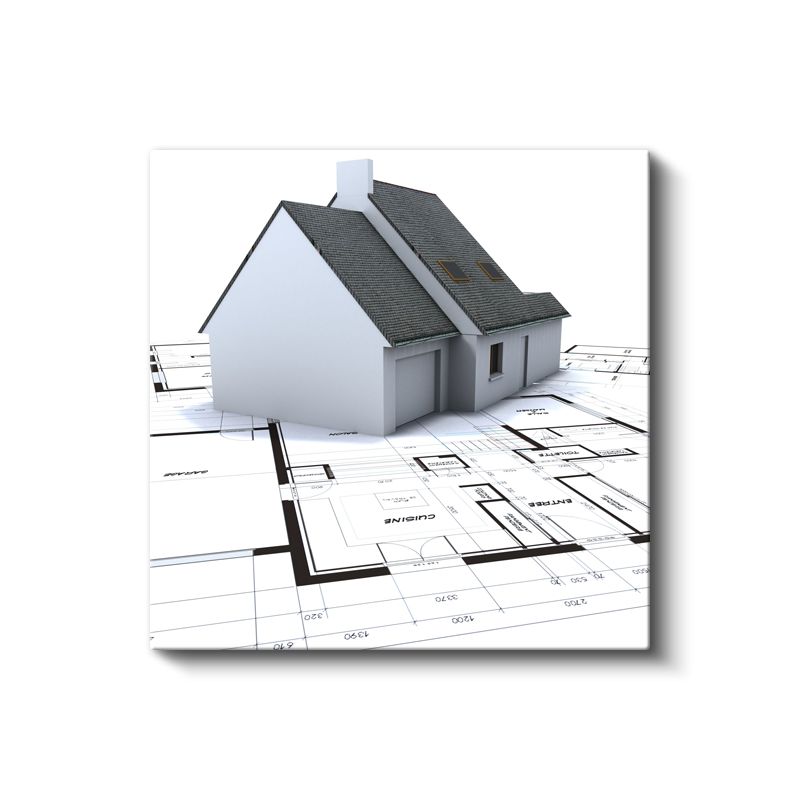 Mimar - Lüks Modern Konut Tasarımı ve Detayları Kanvas Tablo