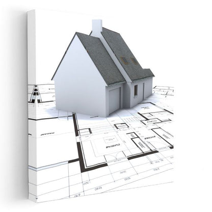 Mimar - Lüks Modern Konut Tasarımı ve Detayları Kanvas Tablo