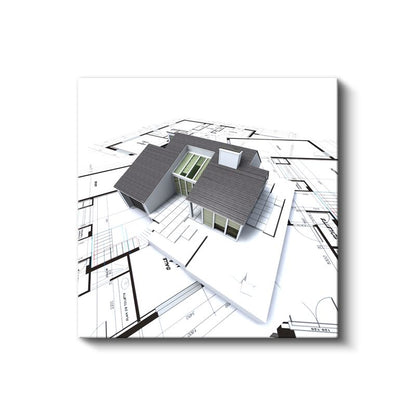 Mimar - Modern Villa Tasarımı Kanvas Tablo