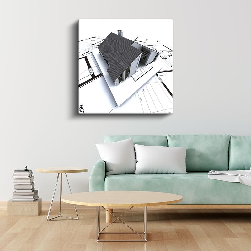 Mimar - Çağdaş Ev Tasarımı ve Yaşam Alanları Kanvas Tablo