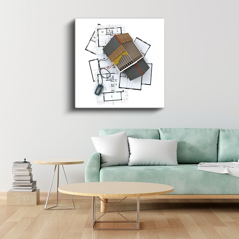 Mimar - Çatı Detayları Kanvas Tablo