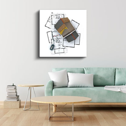 Mimar - Çatı Detayları Kanvas Tablo