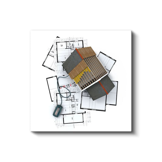 Mimar - Çatı Detayları Kanvas Tablo