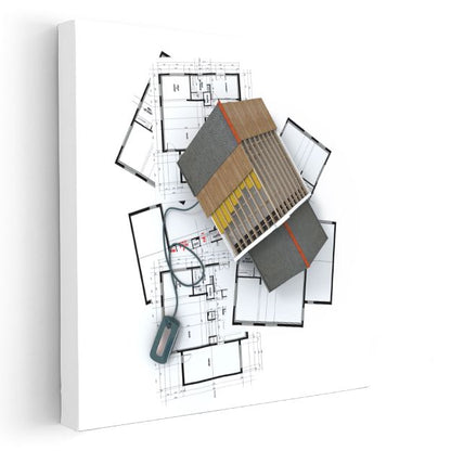 Mimar - Çatı Detayları Kanvas Tablo