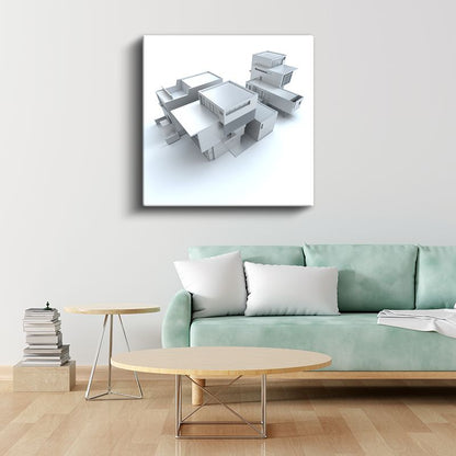 Mimar - Minimalist Yapı Tasarımı Kanvas Tablo