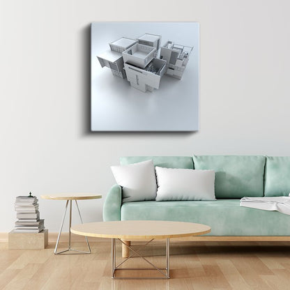 Mimar - Yenilikçi Bina Konsepti ve Tasarım Felsefesi Kanvas Tablo