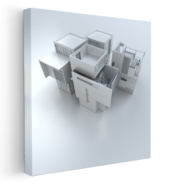 Mimar - Yenilikçi Bina Konsepti ve Tasarım Felsefesi Kanvas Tablo