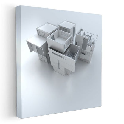 Mimar - Yenilikçi Bina Konsepti ve Tasarım Felsefesi Kanvas Tablo