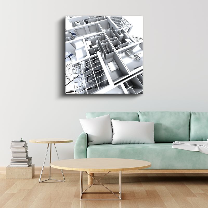 Mimar - Bina İç Mekan Tasarımı Kanvas Tablo