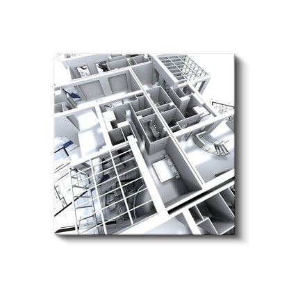Mimar - Bina İç Mekan Tasarımı Kanvas Tablo