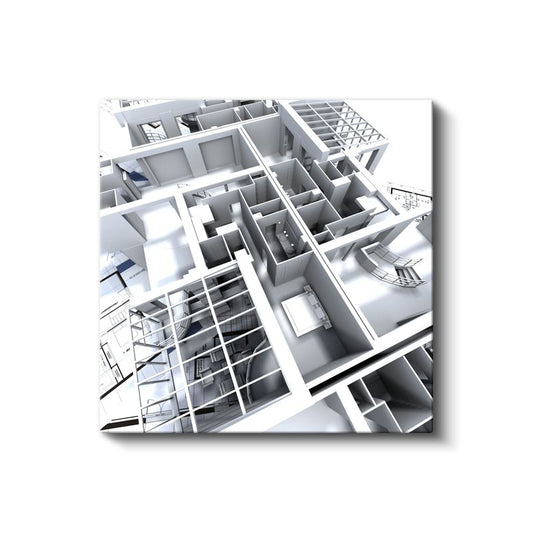 Mimar - Bina İç Mekan Tasarımı Kanvas Tablo