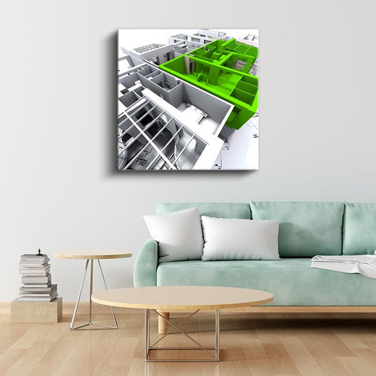 Mimar - 3D Bina Modelleme ve Planlama Kanvas Tablo