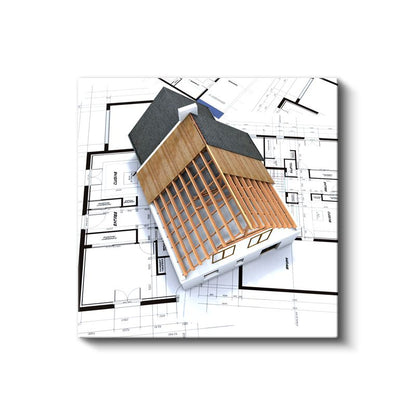 İnşaat Mühendisi - Çatı Konstrüksiyonu ve Yapı Tasarımı Kanvas Tablo