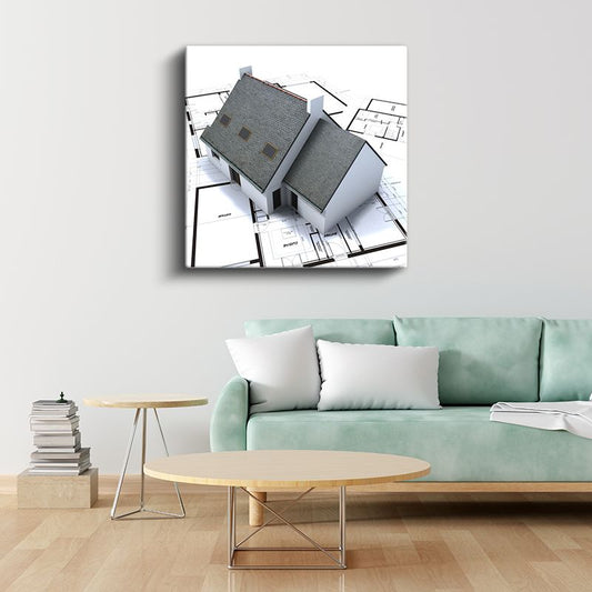 İnşaat Mühendisi - Mimari Proje ve Teknik Çizim Kanvas Tablo