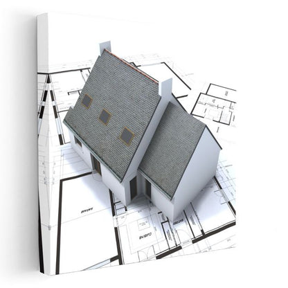 İnşaat Mühendisi - Mimari Proje ve Teknik Çizim Kanvas Tablo