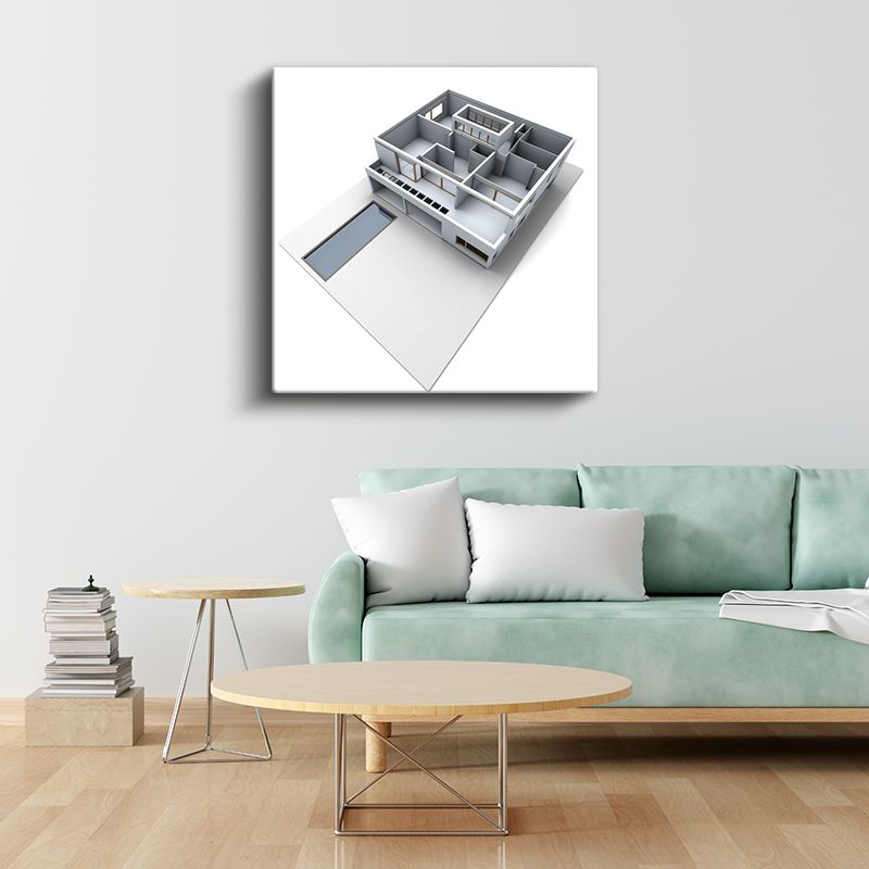 Mimar - Akıllı Ev Tasarımı ve Teknoloji Entegrasyonu Kanvas Tablo