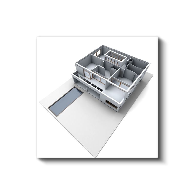 Mimar - Akıllı Ev Tasarımı ve Teknoloji Entegrasyonu Kanvas Tablo