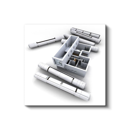 Mimar - Proje ve Maket Çalışması Kanvas Tablo