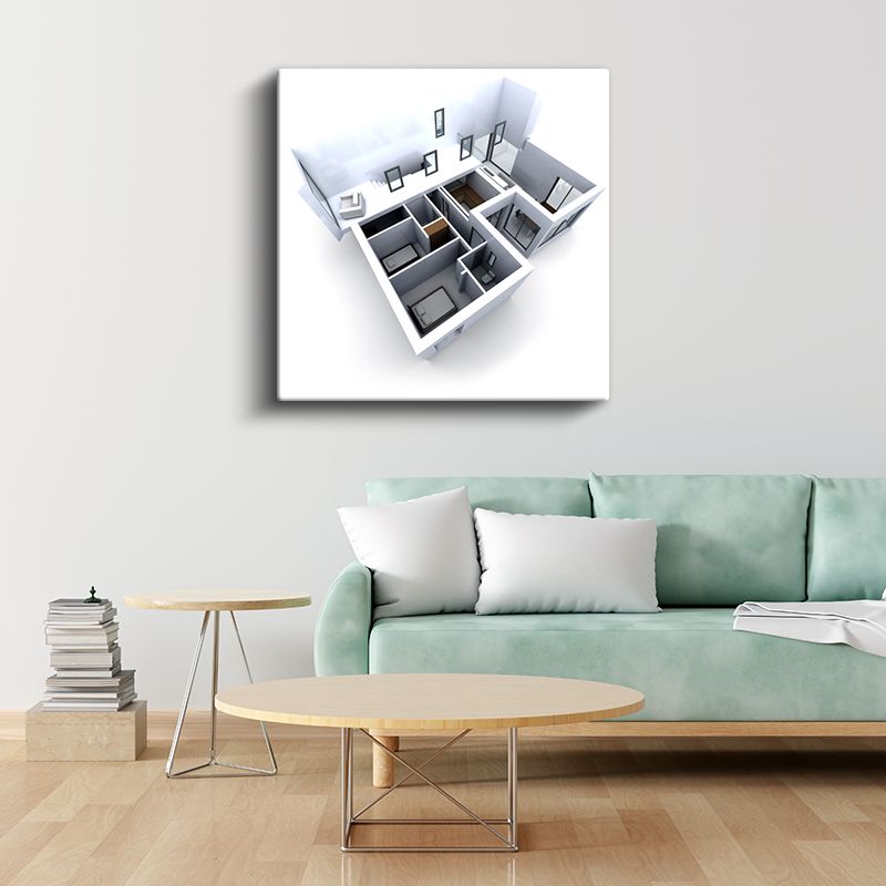 Mimar - Çağdaş Konut Planlaması Kanvas Tablo