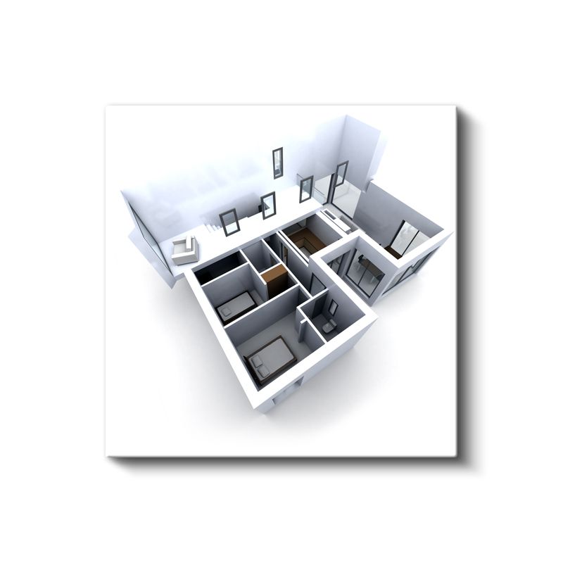 Mimar - Çağdaş Konut Planlaması Kanvas Tablo