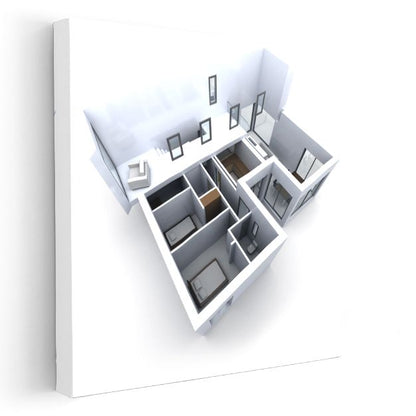 Mimar - Çağdaş Konut Planlaması Kanvas Tablo