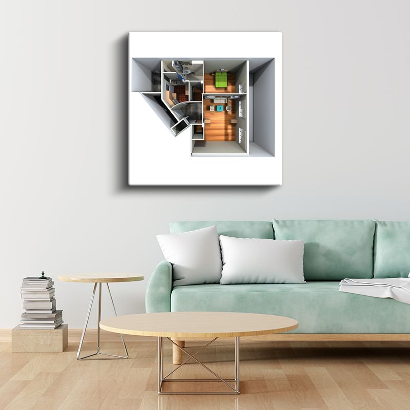 İç Mimar - Yaşam Alanı Düzenlemesi Kanvas Tablo