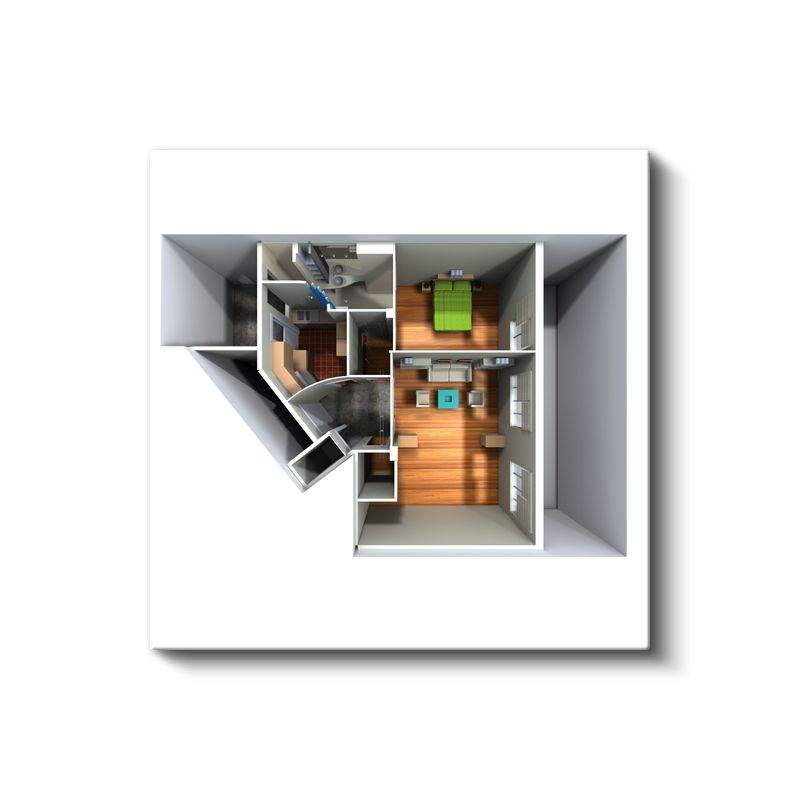 İç Mimar - Yaşam Alanı Düzenlemesi Kanvas Tablo