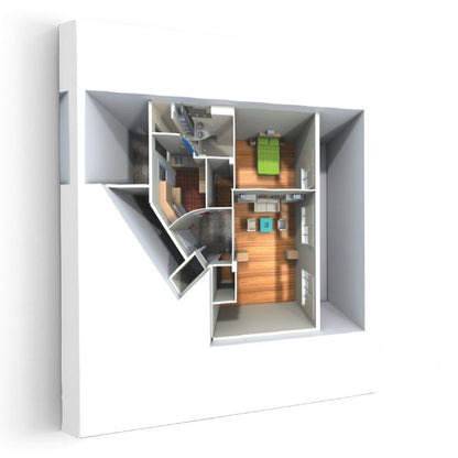 İç Mimar - Yaşam Alanı Düzenlemesi Kanvas Tablo