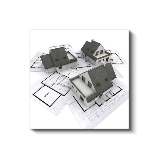 Mimar - Konut Projesi Maketleri Kanvas Tablo