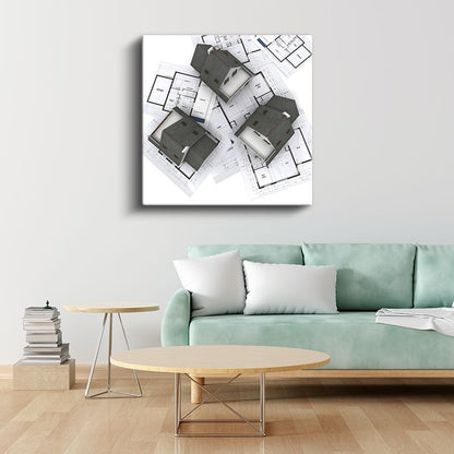 Mimar - Toplu Konut Planlaması Kanvas Tablo