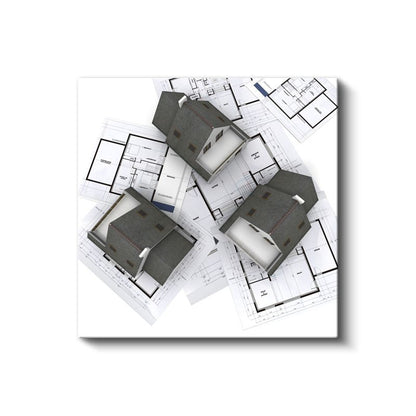 Mimar - Toplu Konut Planlaması Kanvas Tablo