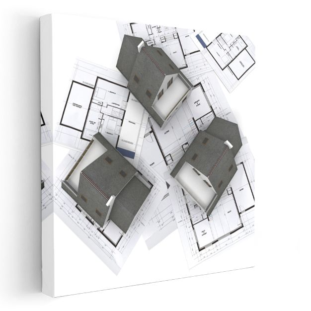 Mimar - Toplu Konut Planlaması Kanvas Tablo