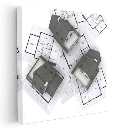 Mimar - Toplu Konut Planlaması Kanvas Tablo