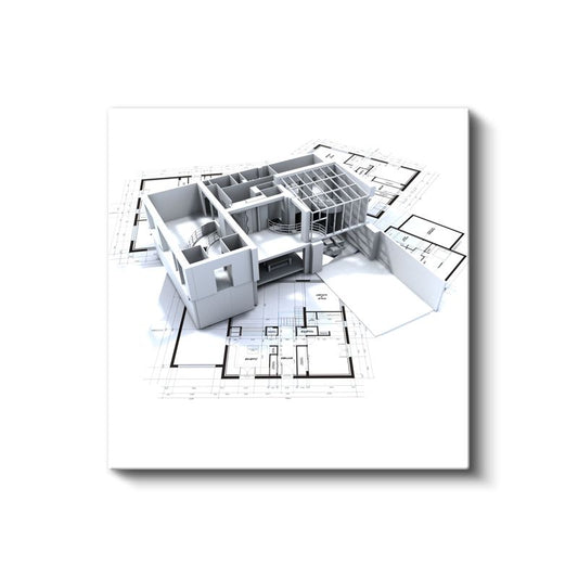 Mimar - Dijital 3D Bina Modelleme ve Görselleştirme Kanvas Tablo