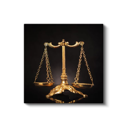 Avukat - Hukuk ve Adalet Sembolü Kanvas Tablo