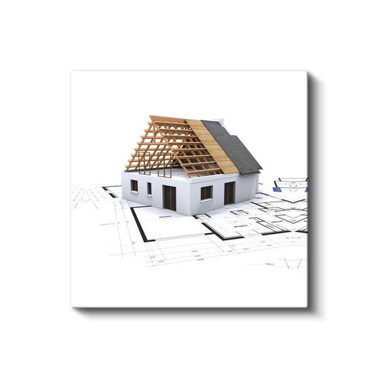 İnşaat Mühendisi - Modern Çatı Sistemleri ve Yapısal Analiz Kanvas Tablo