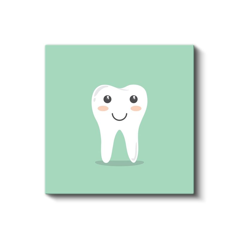 Diş Hekimi - Mutlu Gülüşler Kanvas Tablo