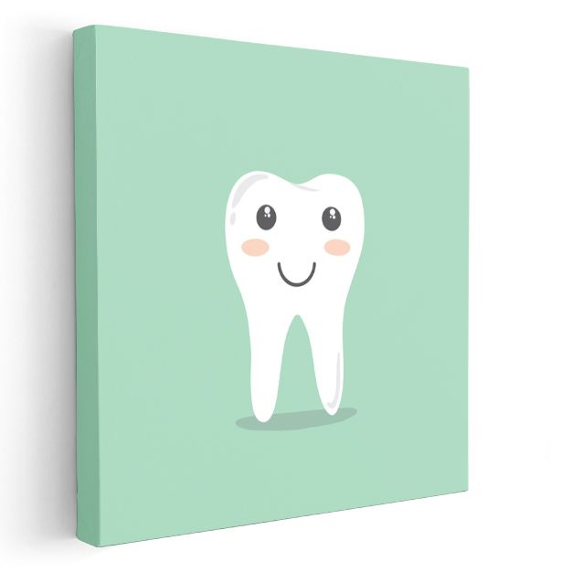 Diş Hekimi - Mutlu Gülüşler Kanvas Tablo