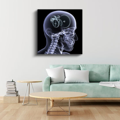 Nörolog - Beyin Mekanizması Kanvas Tablo