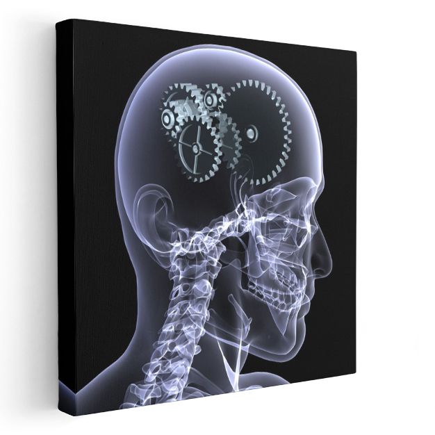 Nörolog - Beyin Mekanizması Kanvas Tablo
