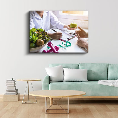 Diyetisyen - Sağlıklı Beslenme Planı Kanvas Tablo