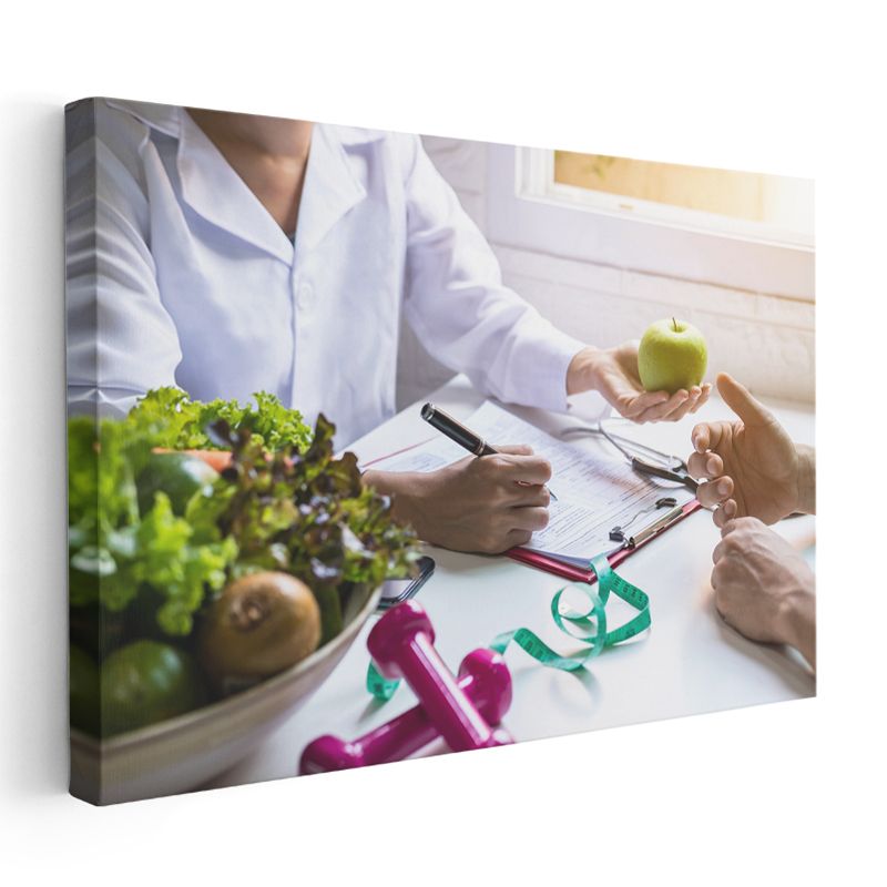 Diyetisyen - Sağlıklı Beslenme Planı Kanvas Tablo