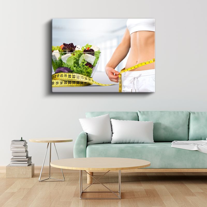 Beslenme Koçu - İdeal Ölçüler Kanvas Tablo