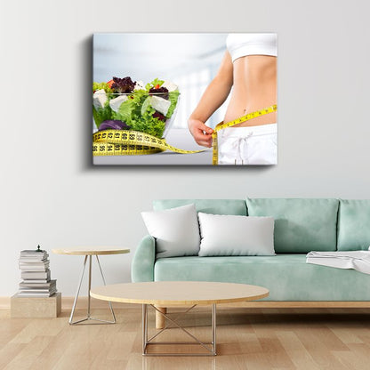 Beslenme Koçu - İdeal Ölçüler Kanvas Tablo